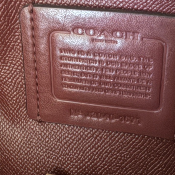 Coach Mollie Apple red double Face Leather Tote Bag - Picture 8 of 15